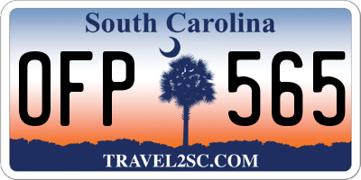 SC license plate OFP565