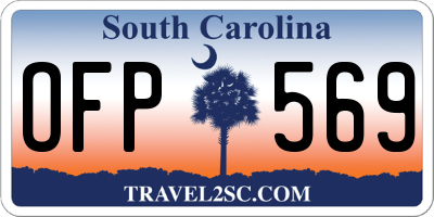 SC license plate OFP569