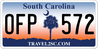 SC license plate OFP572