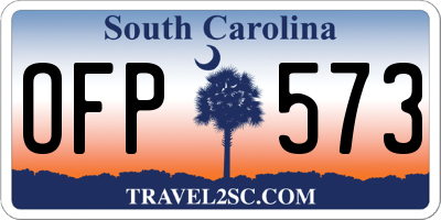 SC license plate OFP573