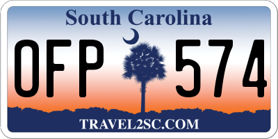 SC license plate OFP574