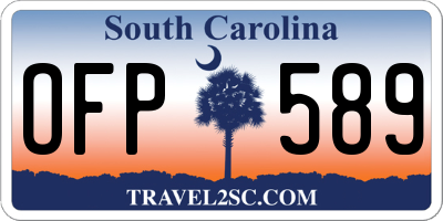 SC license plate OFP589