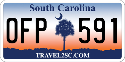 SC license plate OFP591