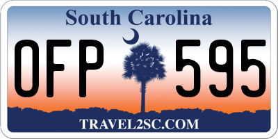 SC license plate OFP595