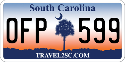 SC license plate OFP599