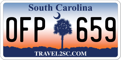 SC license plate OFP659