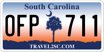 SC license plate OFP711