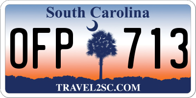 SC license plate OFP713