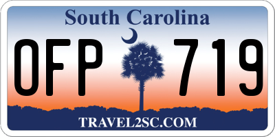 SC license plate OFP719
