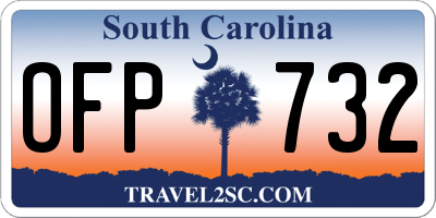 SC license plate OFP732