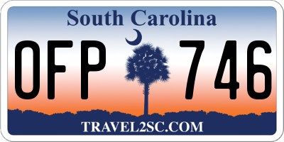 SC license plate OFP746