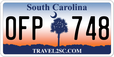 SC license plate OFP748