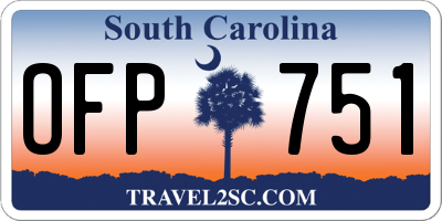 SC license plate OFP751