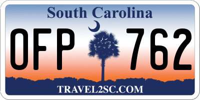 SC license plate OFP762