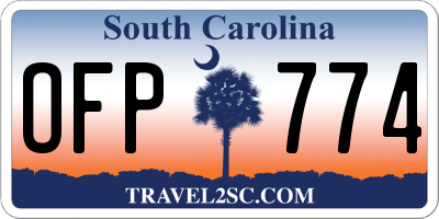 SC license plate OFP774