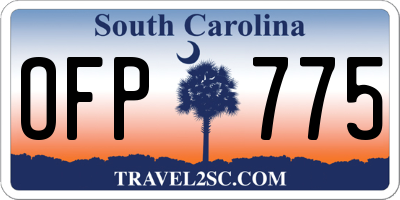 SC license plate OFP775