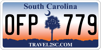 SC license plate OFP779