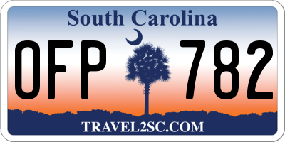 SC license plate OFP782