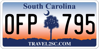 SC license plate OFP795