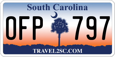 SC license plate OFP797