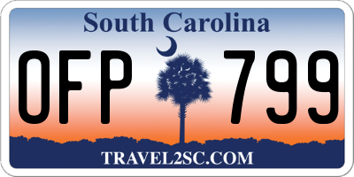 SC license plate OFP799