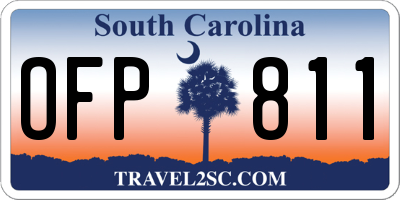 SC license plate OFP811