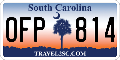 SC license plate OFP814