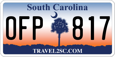 SC license plate OFP817