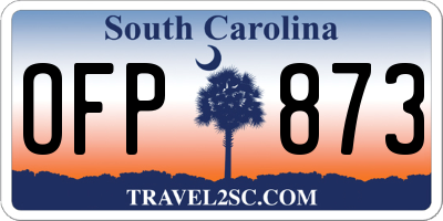 SC license plate OFP873