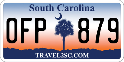 SC license plate OFP879