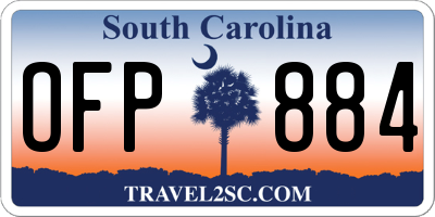 SC license plate OFP884
