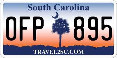 SC license plate OFP895