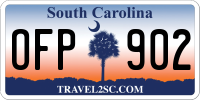SC license plate OFP902