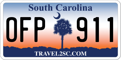 SC license plate OFP911