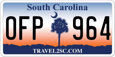 SC license plate OFP964