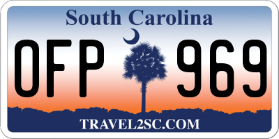 SC license plate OFP969