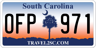 SC license plate OFP971