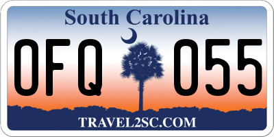 SC license plate OFQ055