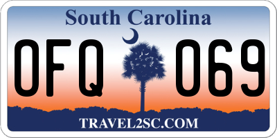 SC license plate OFQ069