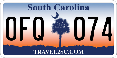 SC license plate OFQ074