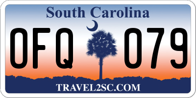 SC license plate OFQ079