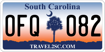 SC license plate OFQ082