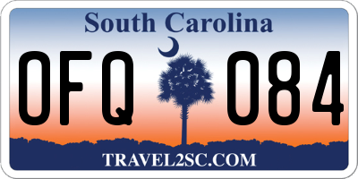 SC license plate OFQ084