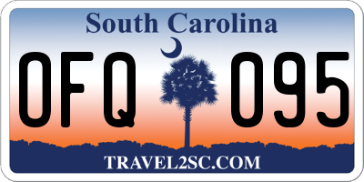 SC license plate OFQ095