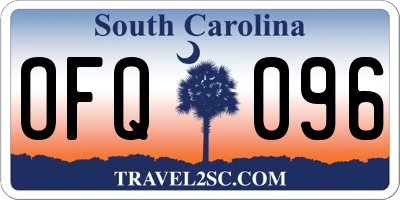 SC license plate OFQ096