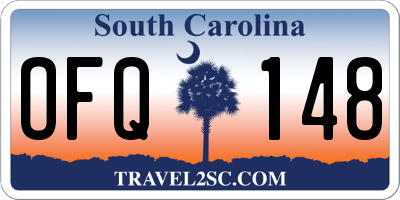 SC license plate OFQ148