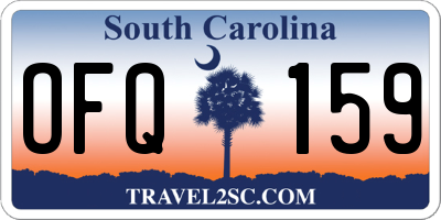 SC license plate OFQ159