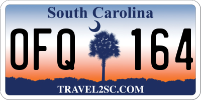 SC license plate OFQ164