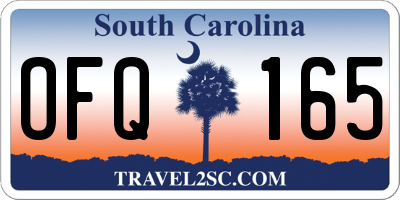 SC license plate OFQ165