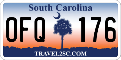 SC license plate OFQ176